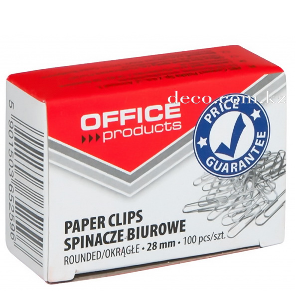 Скрепки OFFICE products, 28мм
