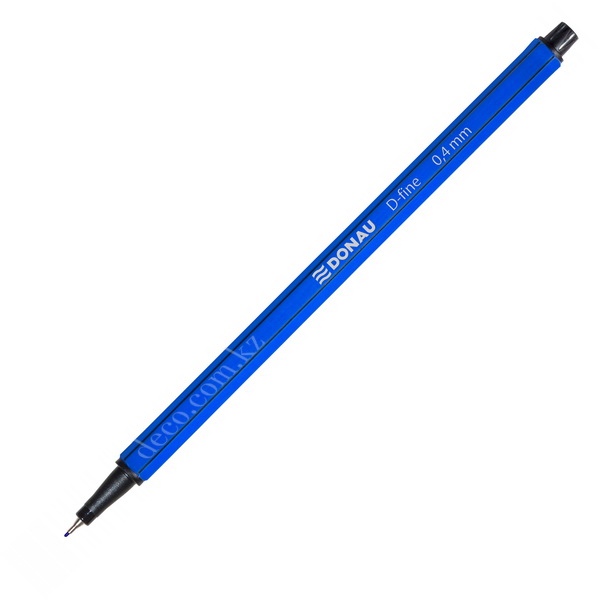 Ручка капиллярная Donau, 0,4мм, синяя