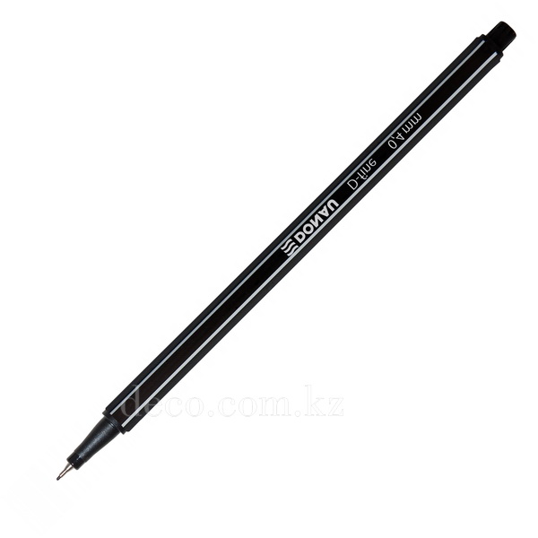 Ручка капиллярная Donau, 0,4мм, черная